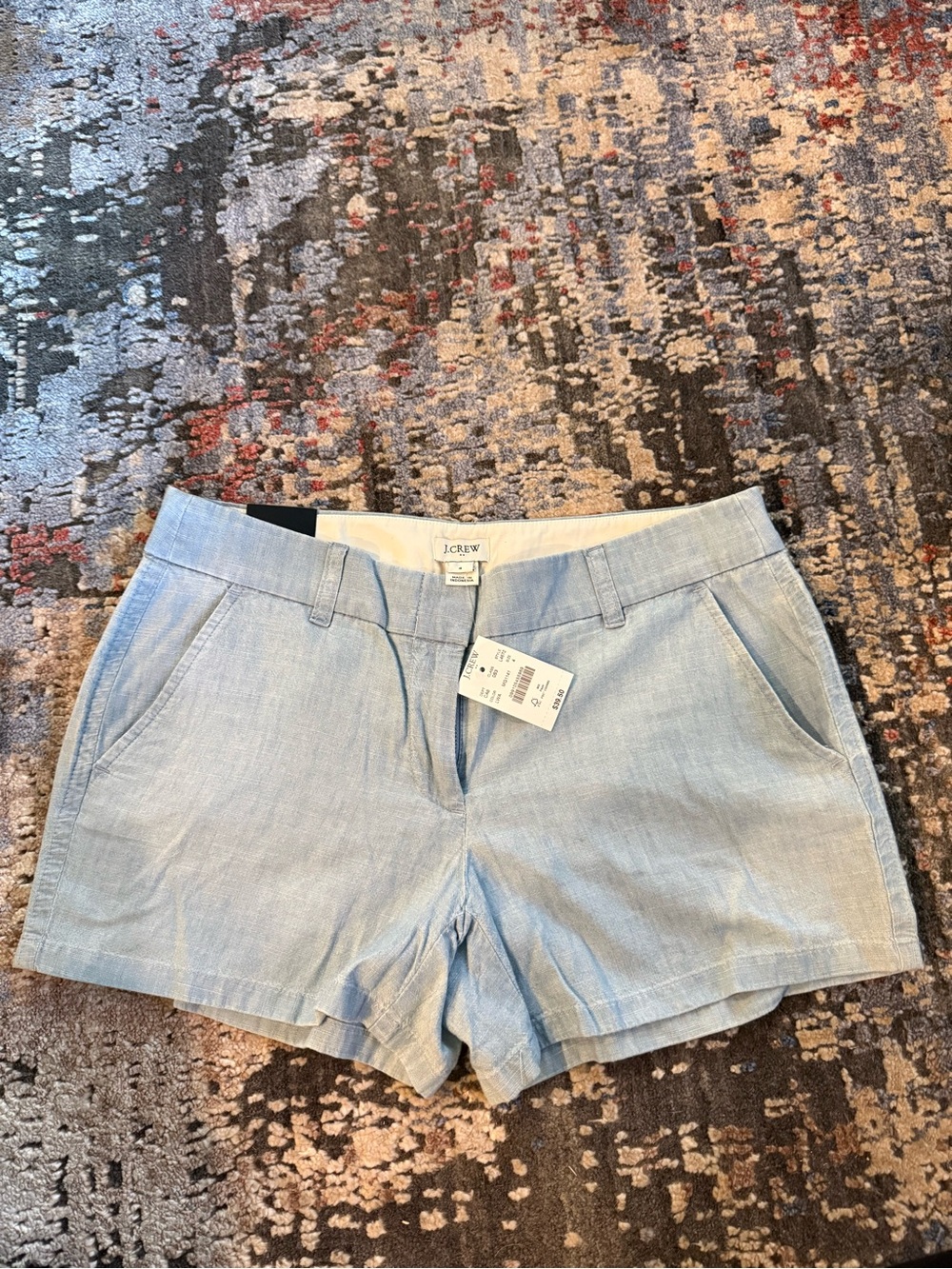 J. Crew Light Blue Chambry Shorts